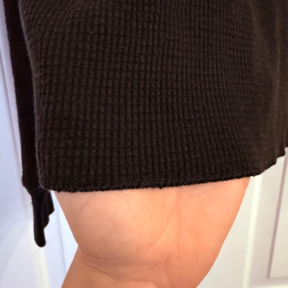 Tna Aritzia Waffle Knit Kinney Pullover Hoodie Sweatshirt Long Sleeve Top Small - Picture 7 of 10